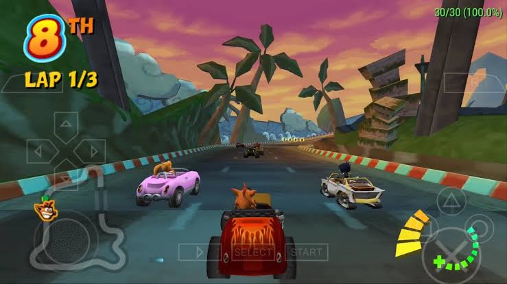 Download Crash Tag Team Racing ISO File PSP Game
