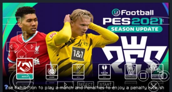 PES 2021 PPSSPP LITE 300MB PS4 Camera English Version