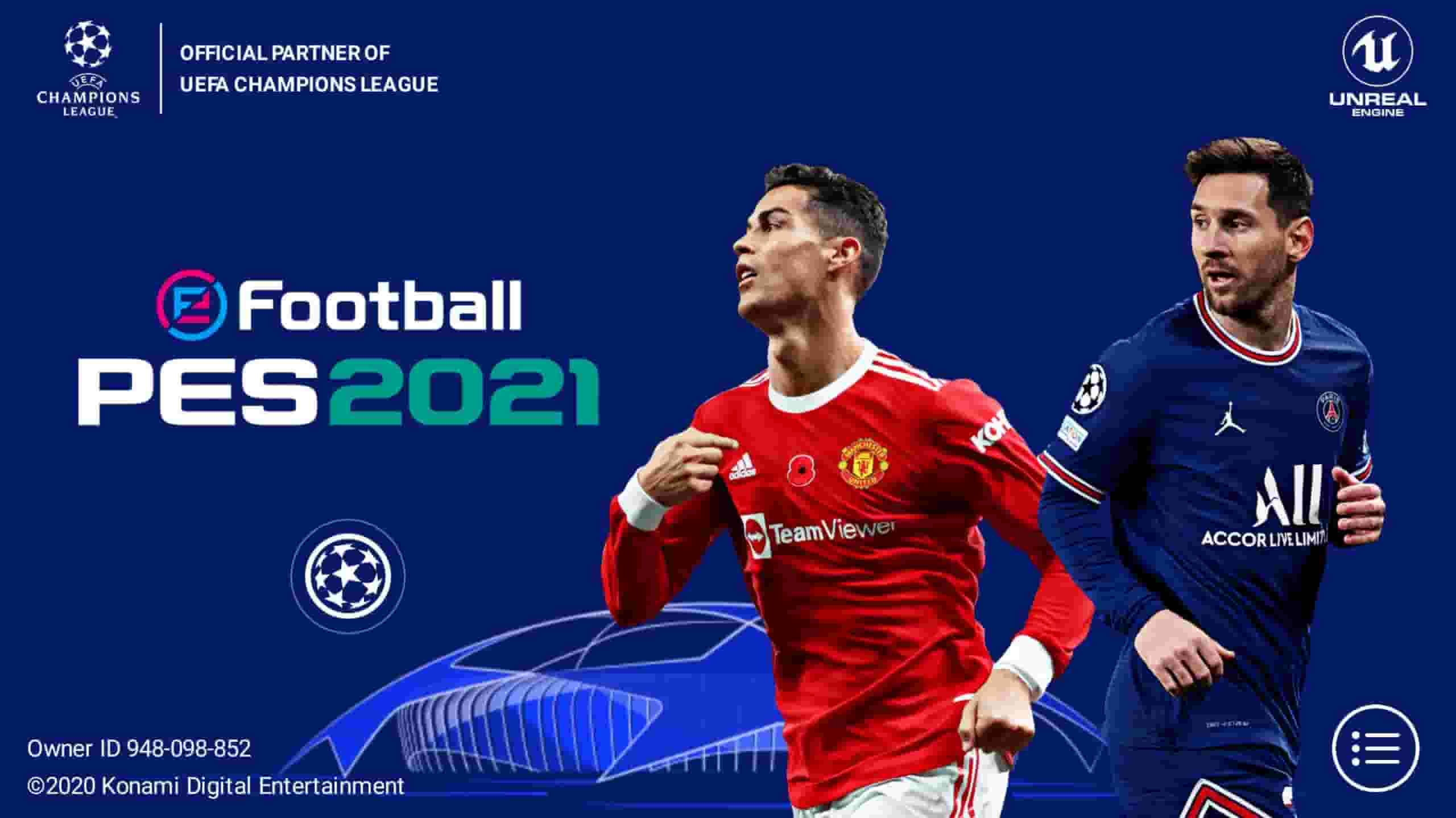 efootball 2021 UCL Patch