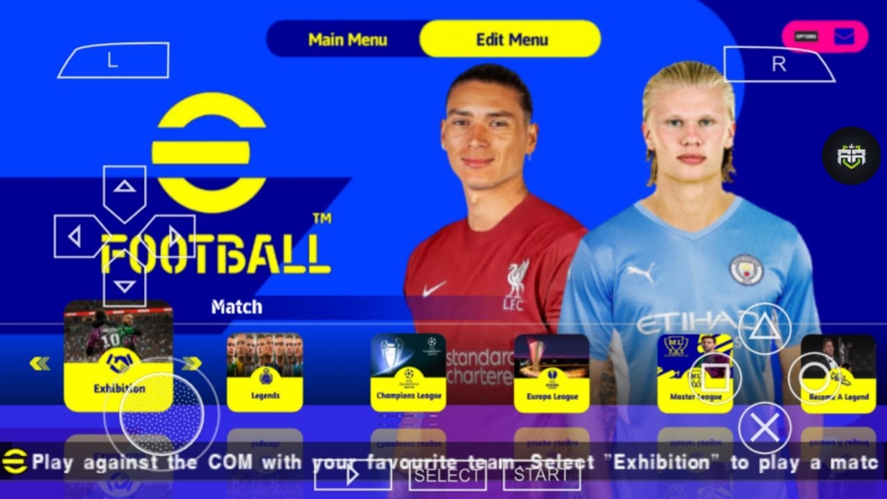 DOWNLOAD eFOOTBALL PES 2023 PPSSPP BEST GRAPHICS NEW KITS & LATEST TRANSFER  TERBARU 