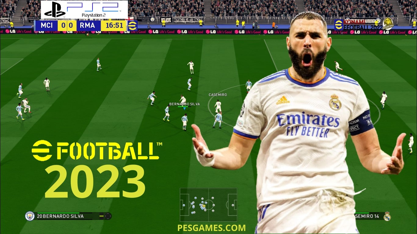 eFootball PES 2023 PPSSPP Liga Eropa & Indonesia New Full Update Transfer &  Kits Best Graphics HD 