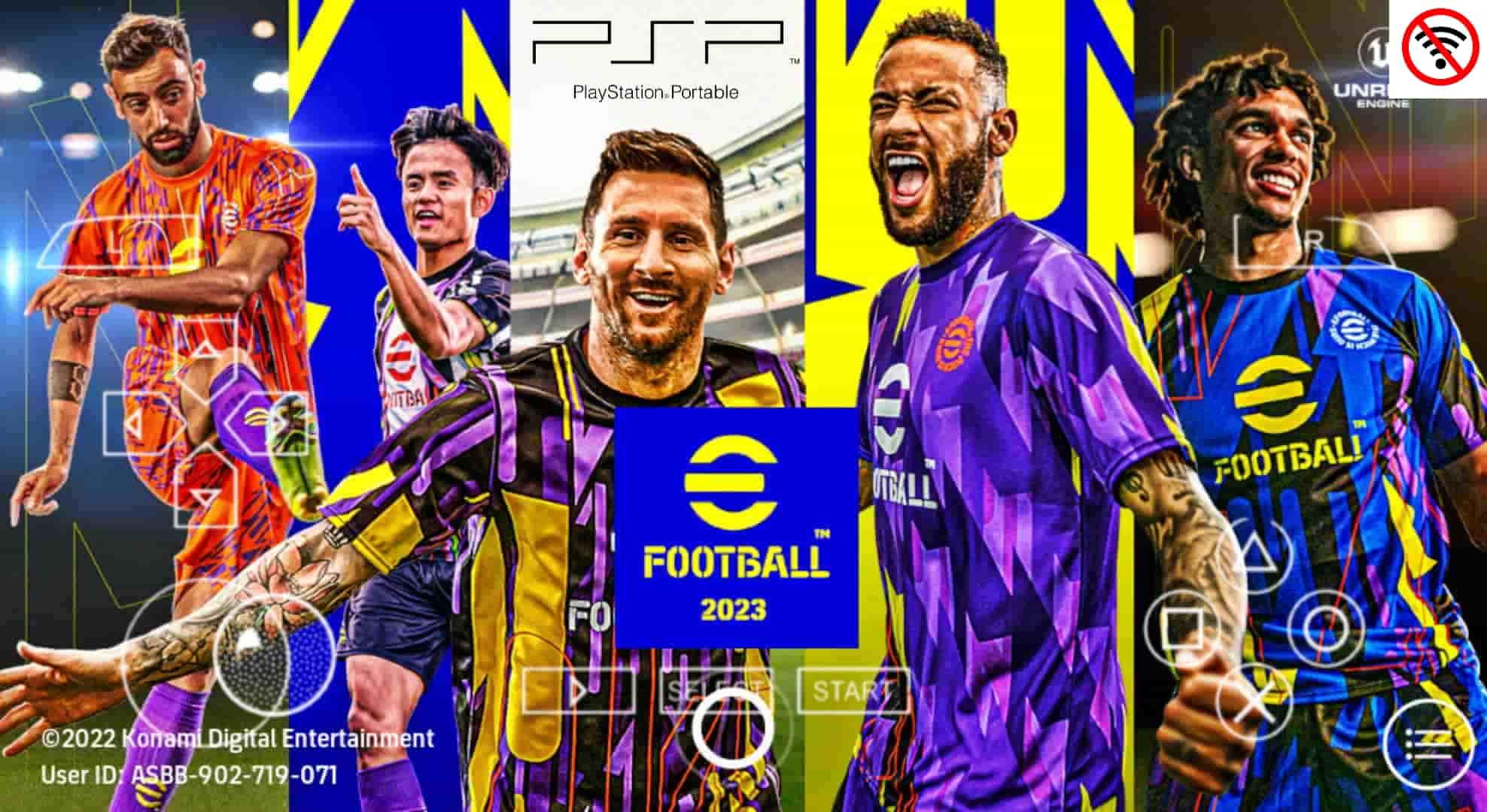 PES 2023 PPSSPP ISO Download PS5 Camera English + Texture in 2023